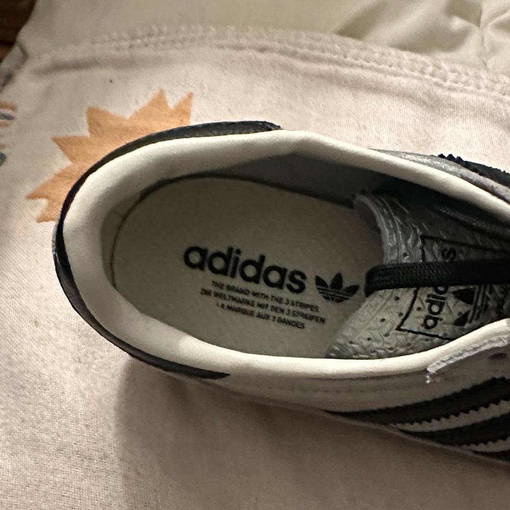 Adidas Sl 72 OG Metallic Silver and Black Sneakers - Picture 2 of 4